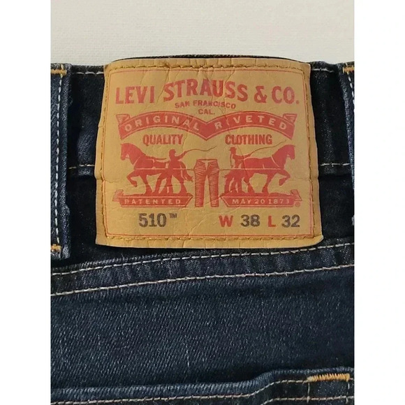 Men's Levi's  510 Blue Jeans 38x32 - Picture 4 of 6